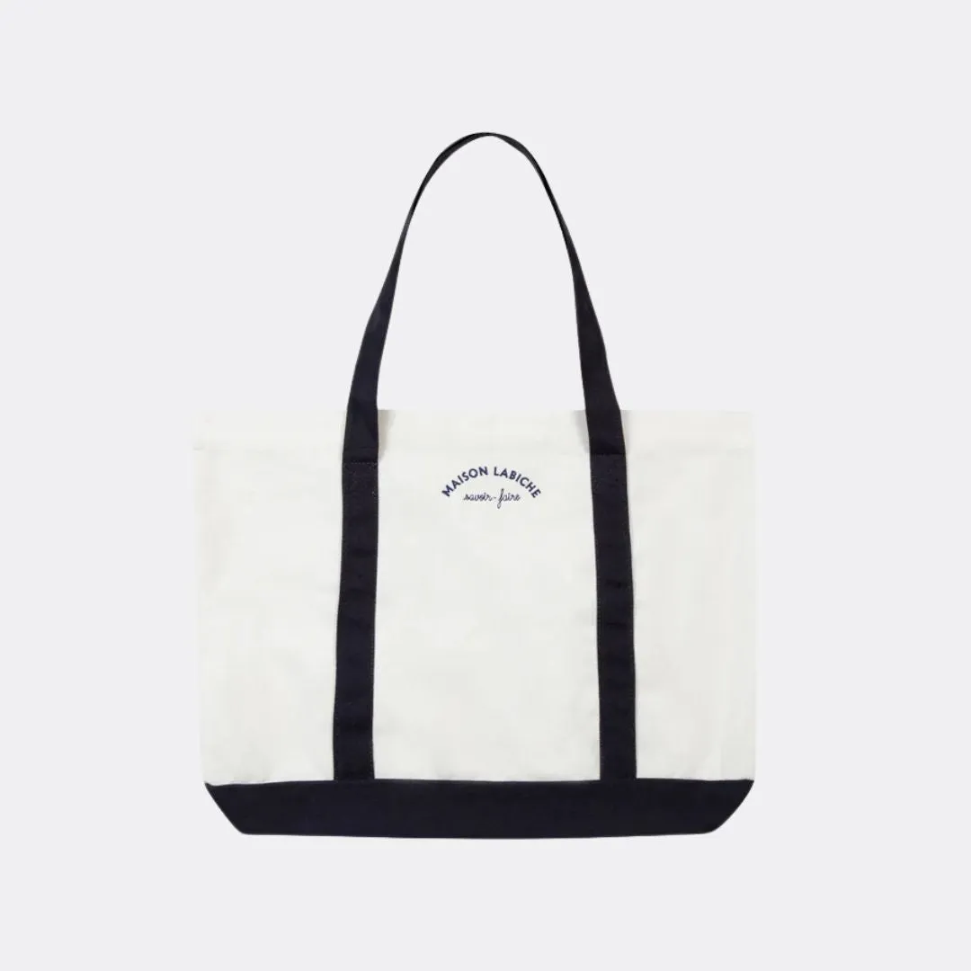 Mini Manufacture Ozanam Tote (Off White Navy)