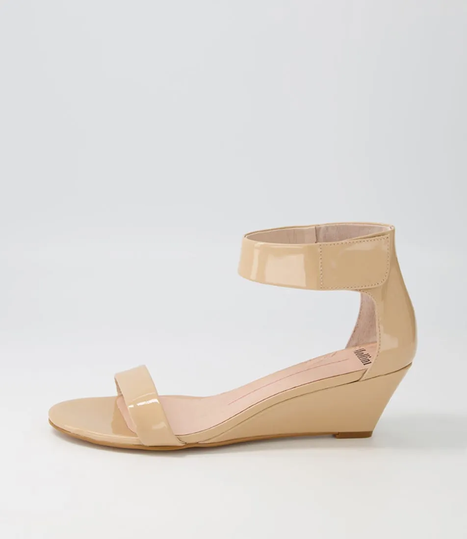 MOLLINI Marsy Nude Patent Leather Sandals