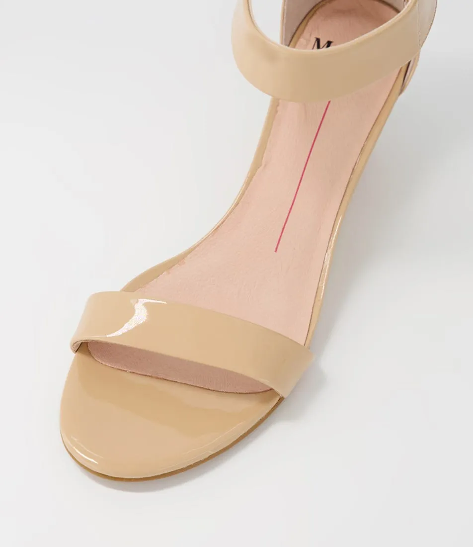 MOLLINI Marsy Nude Patent Leather Sandals