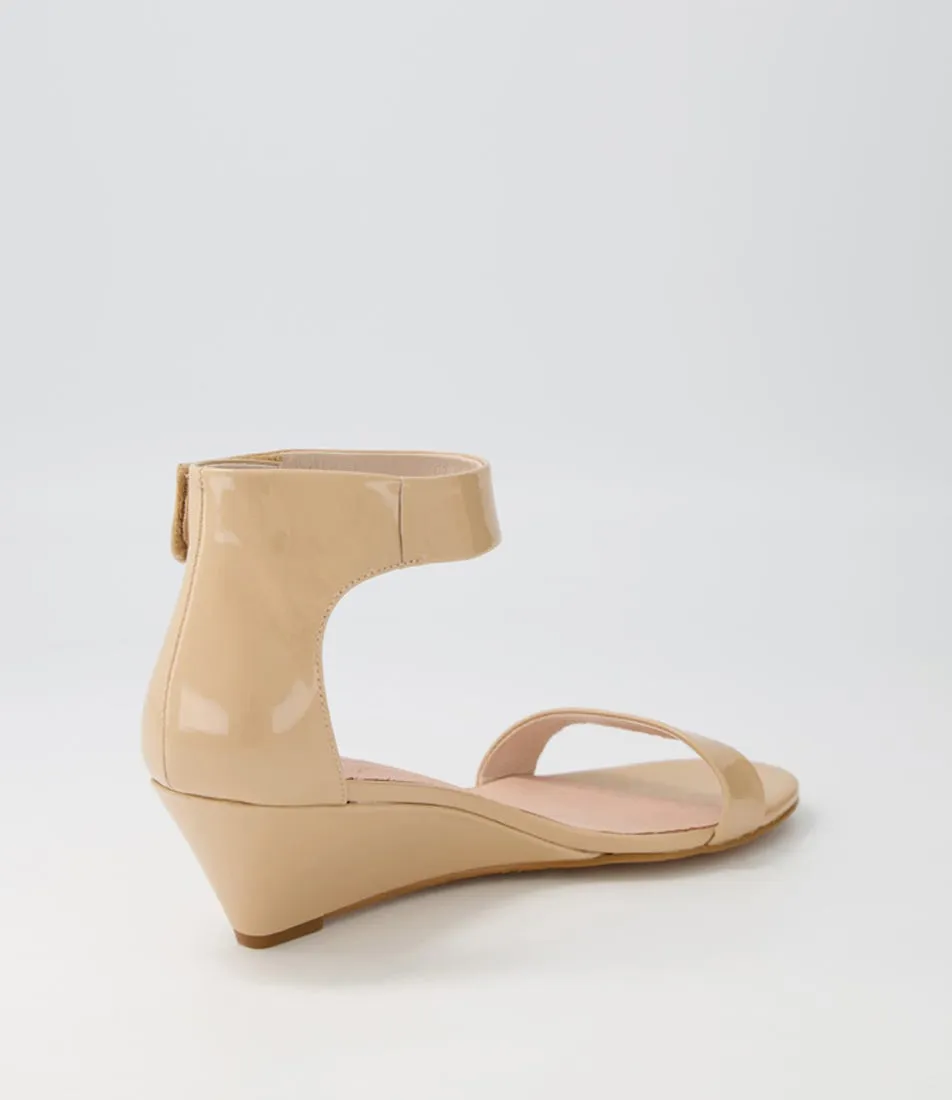 MOLLINI Marsy Nude Patent Leather Sandals