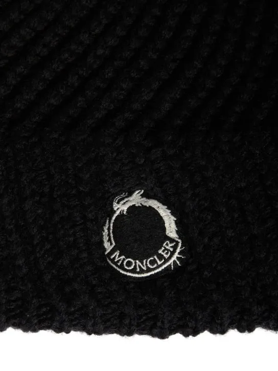 Moncler   CNY wool blend tricot beanie 