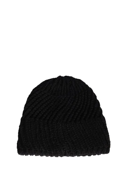 Moncler   CNY wool blend tricot beanie 