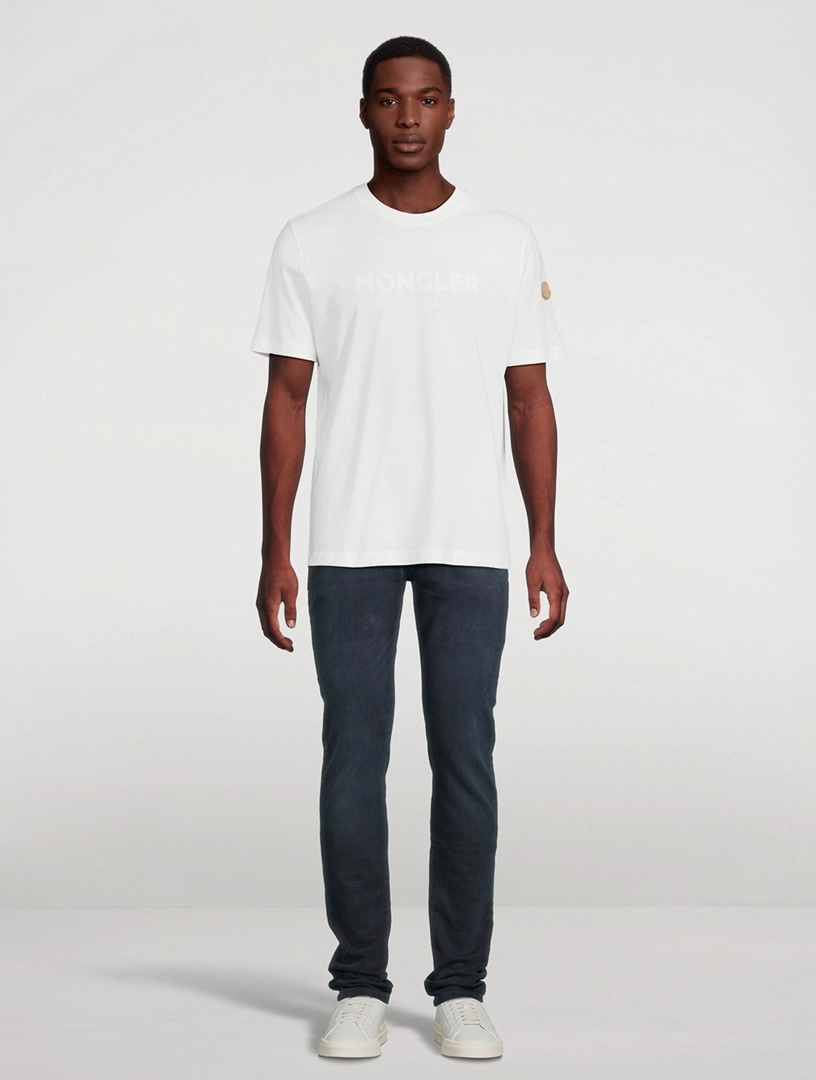 MONCLER Cotton And Cashmere Logo T-Shirt