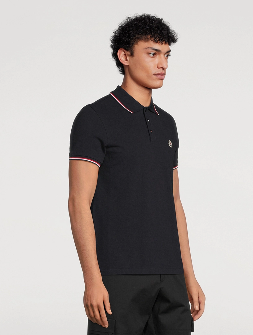 MONCLER Cotton Pique Logo Polo Shirt