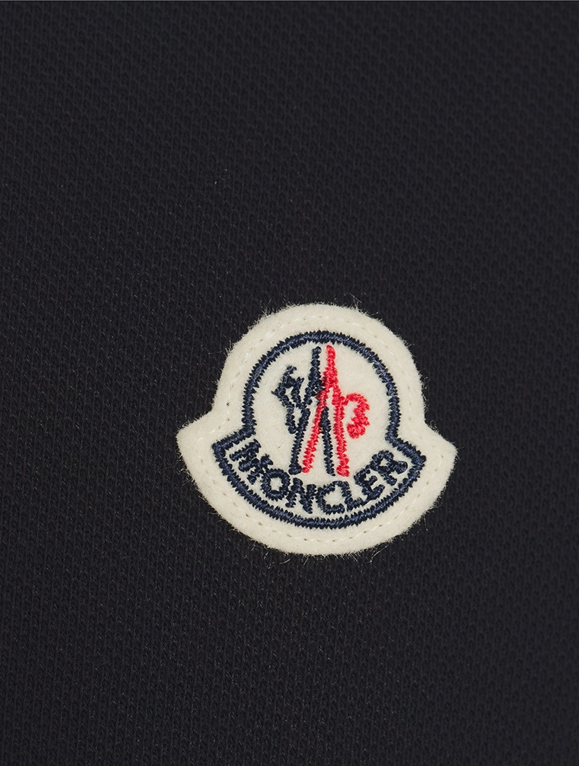 MONCLER Cotton Pique Logo Polo Shirt