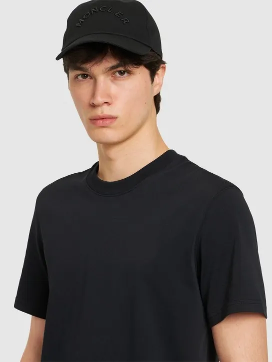 Moncler   Embroidered logo cotton baseball cap 