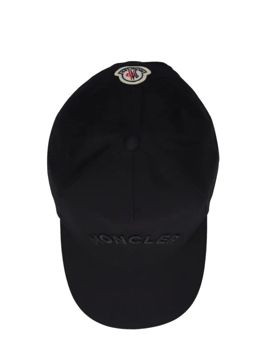 Moncler   Embroidered logo cotton baseball cap 