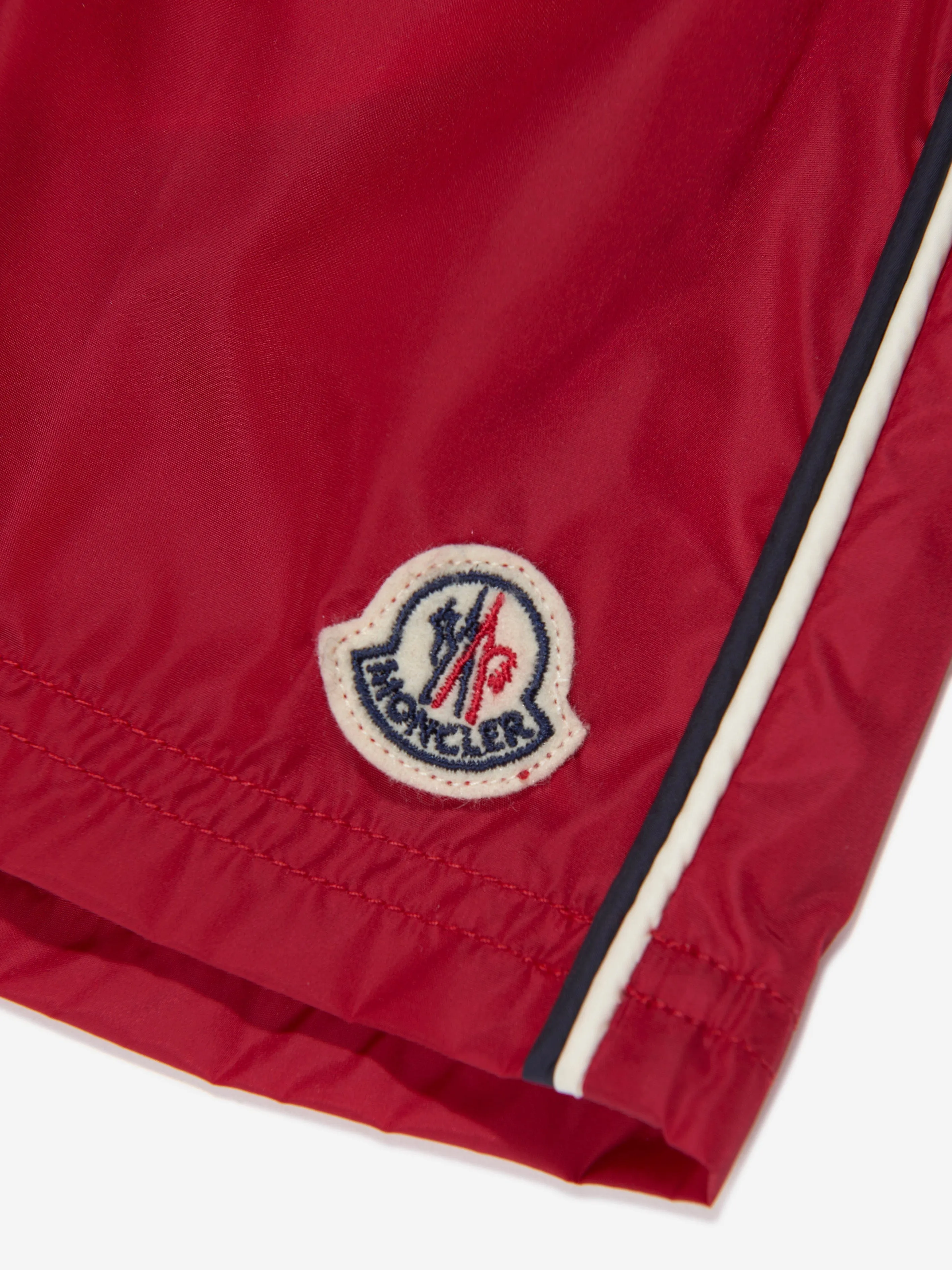 Moncler Enfant Baby Boys Logo Swim Shorts in Red