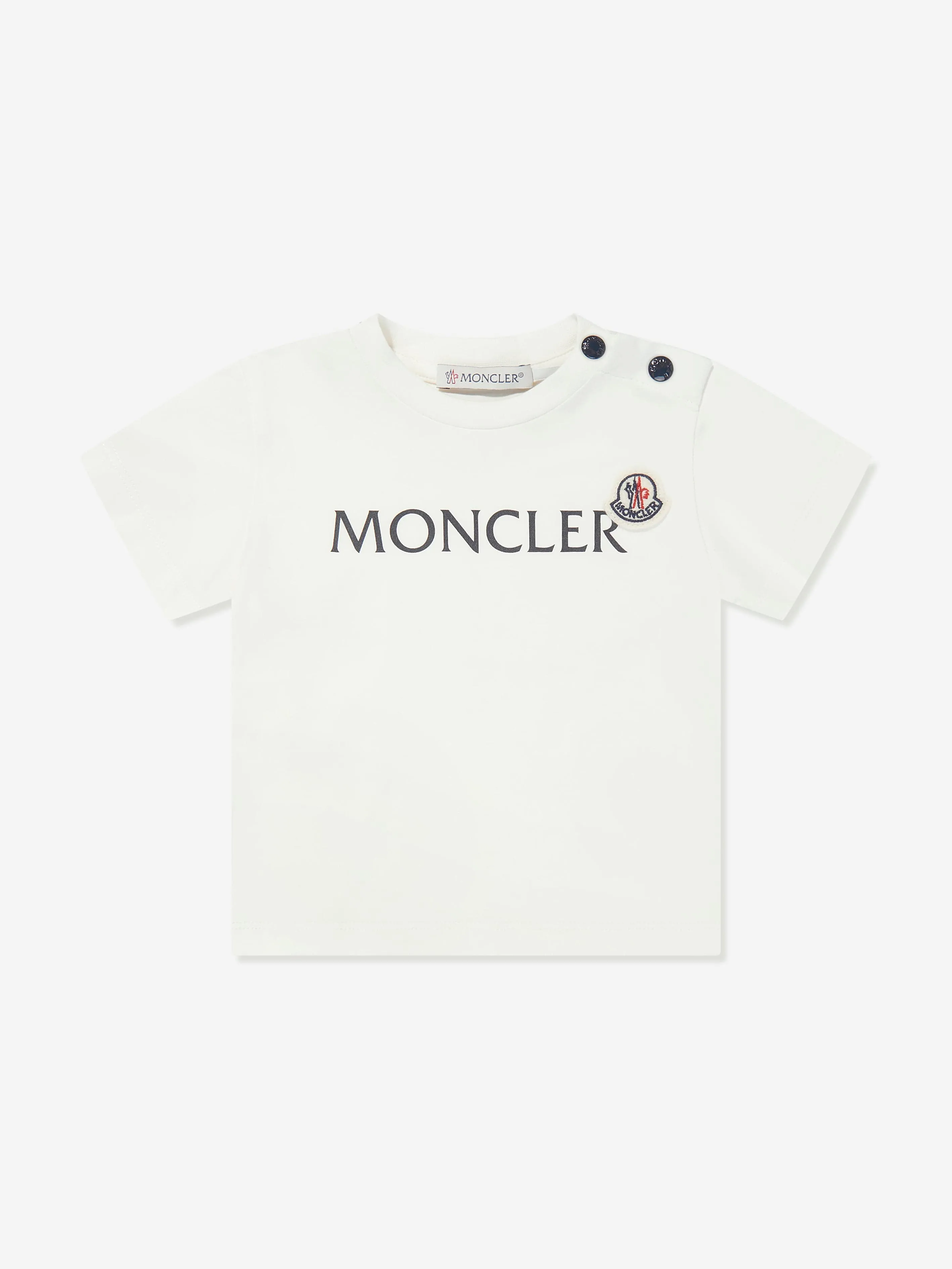 Moncler Enfant Baby Boys Logo T-Shirt in Ivory