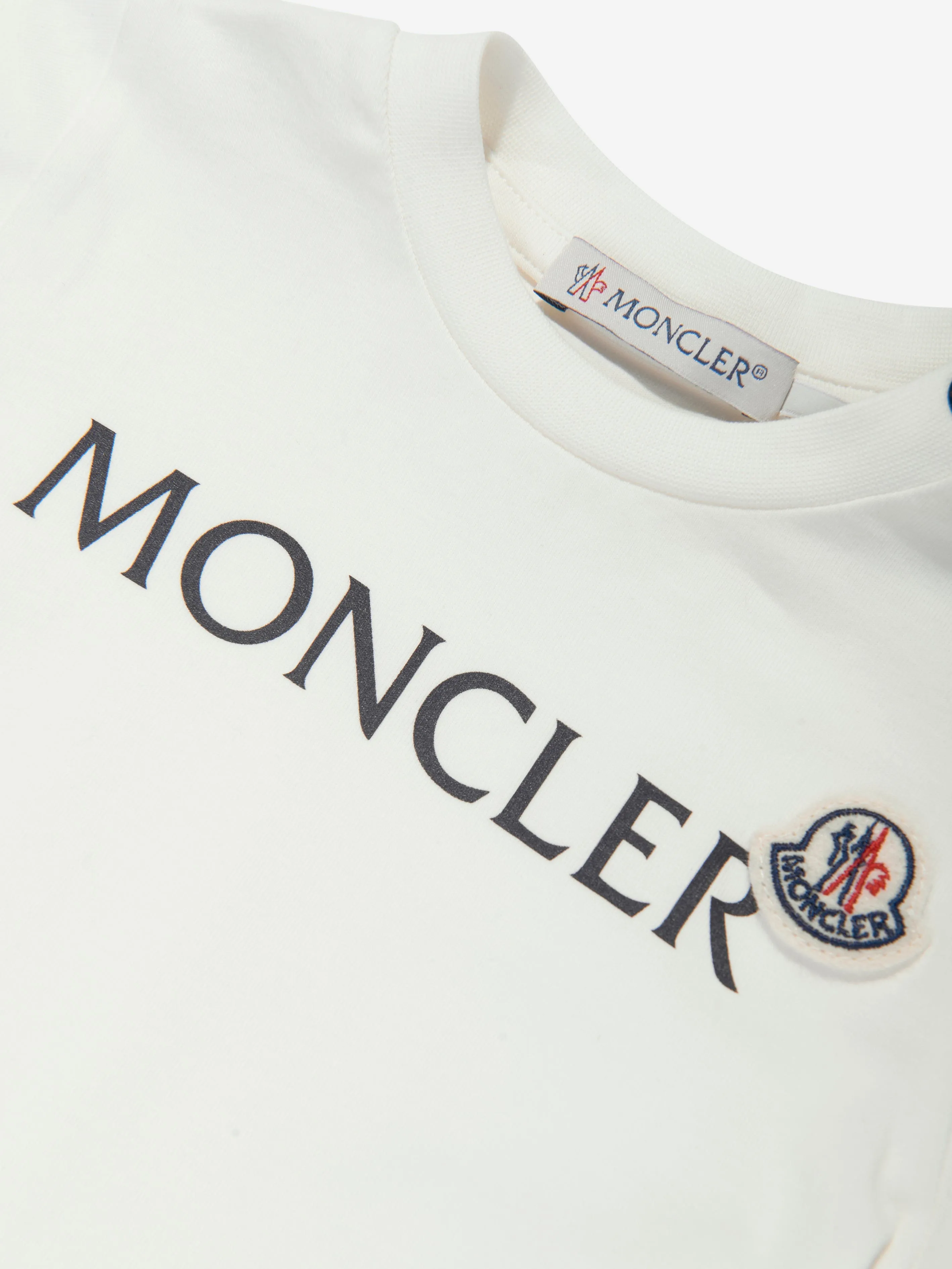 Moncler Enfant Baby Boys Logo T-Shirt in Ivory