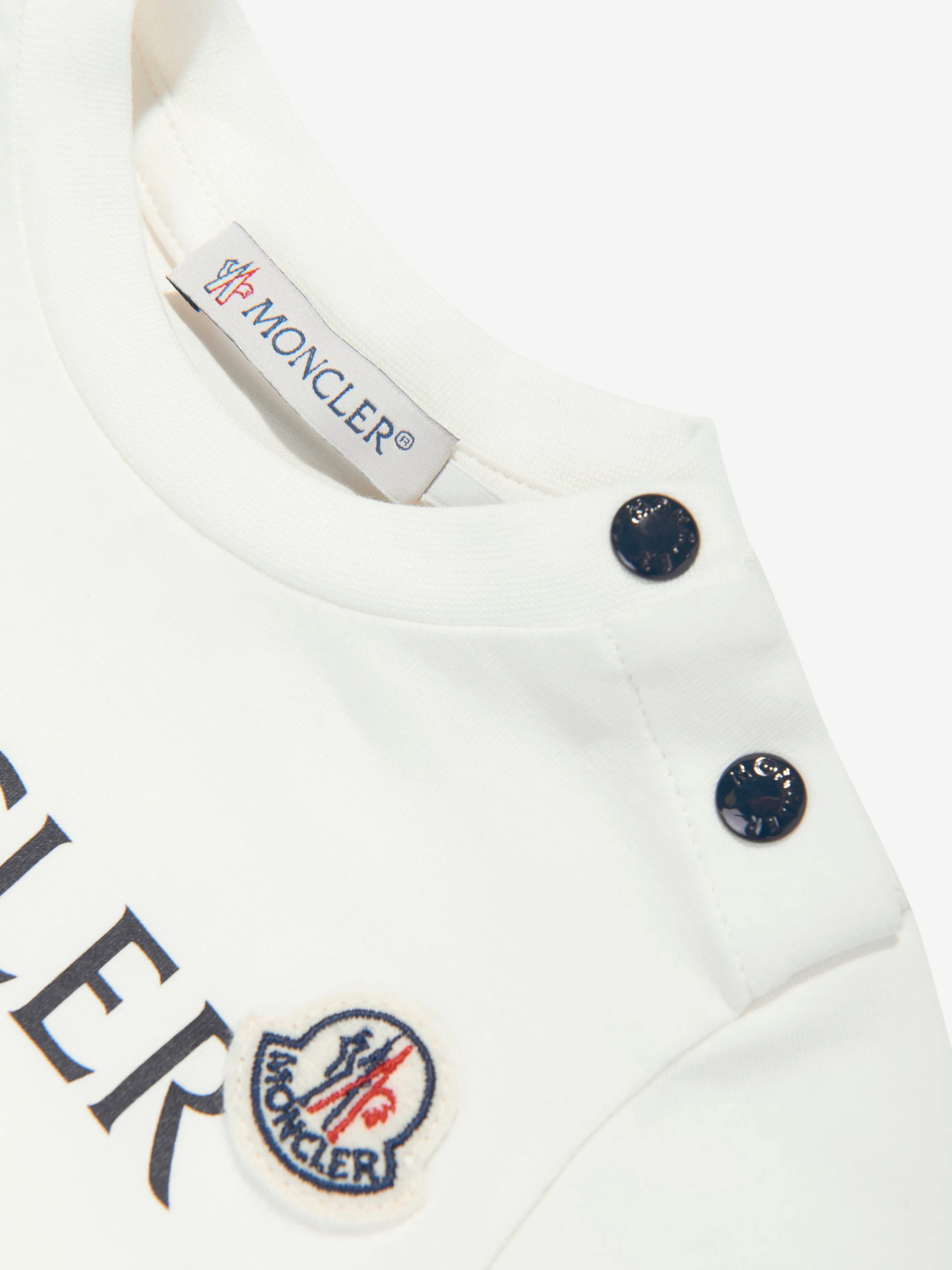 Moncler Enfant Baby Boys Logo T-Shirt in Ivory