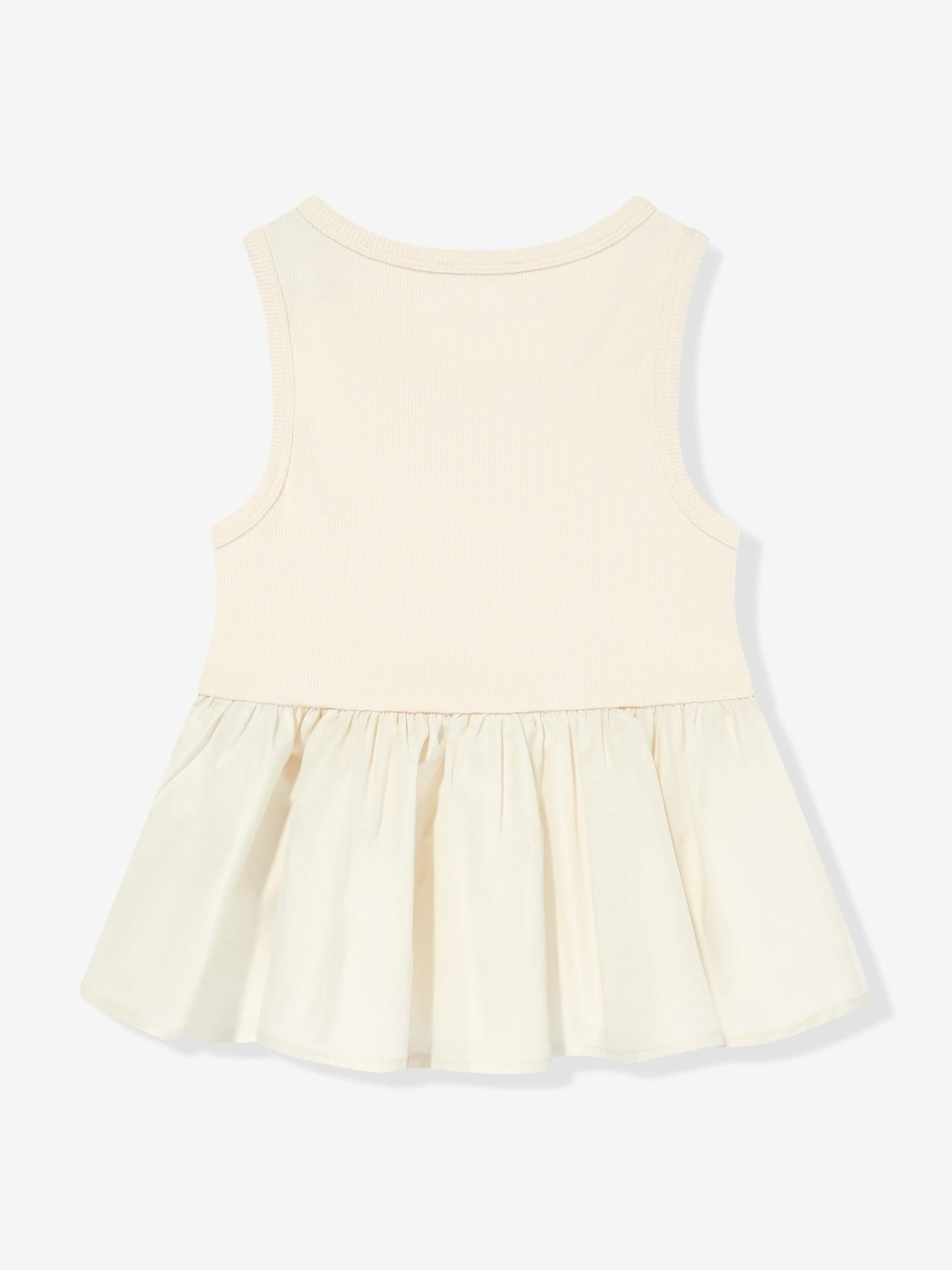 Moncler Enfant Girls Sleeveless Dress in Ivory