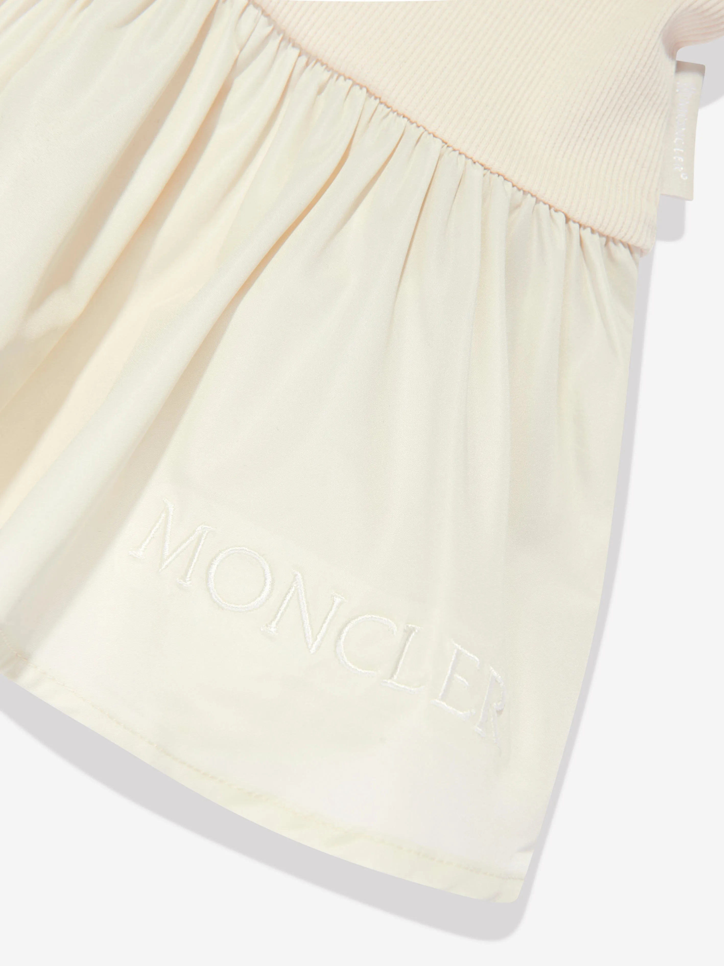 Moncler Enfant Girls Sleeveless Dress in Ivory