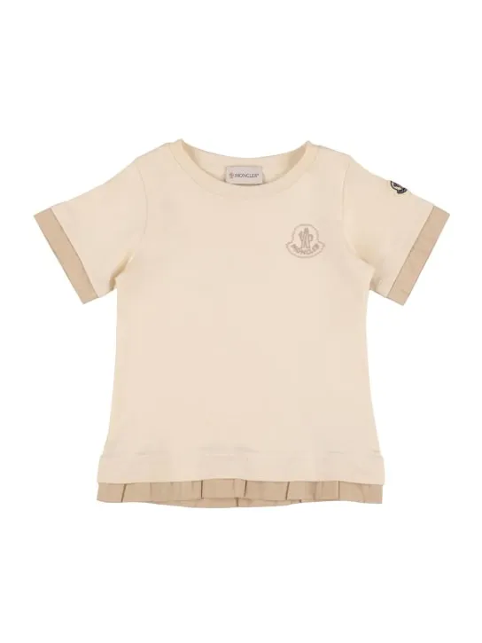 Moncler   Logo cotton jersey t-shirt 