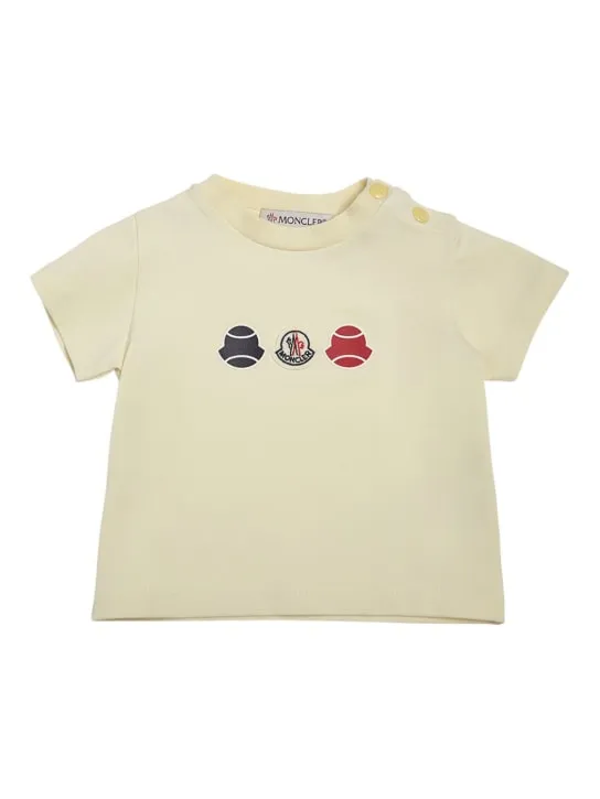 Moncler   Logo patch cotton jersey t-shirt 