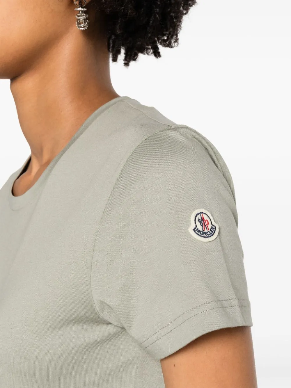 Moncler    Moncler Logo Cotton T Shirt