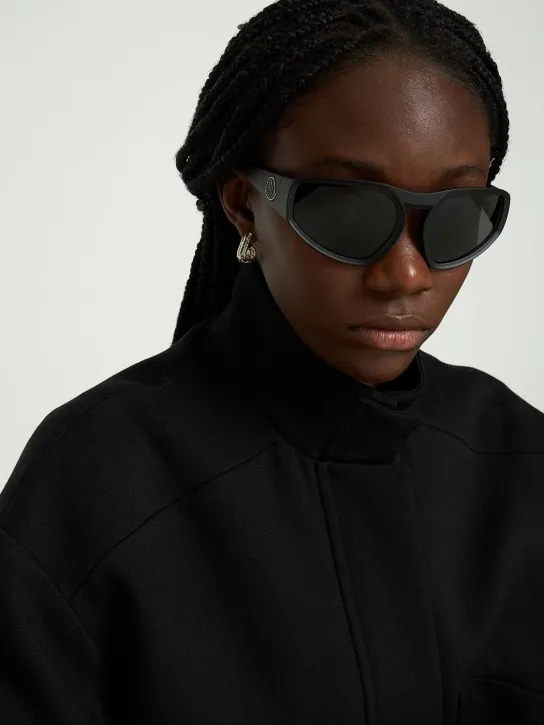 Moncler   Pentagra futuristic shape sunglasses 