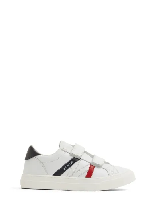 Moncler   Petit Monaco leather sneakers 