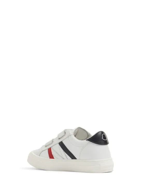 Moncler   Petit Monaco leather sneakers 