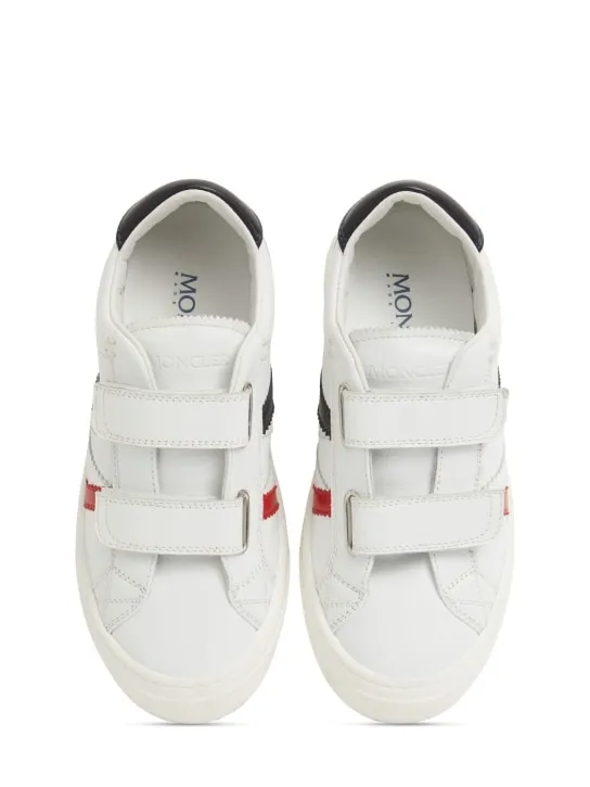 Moncler   Petit Monaco leather sneakers 