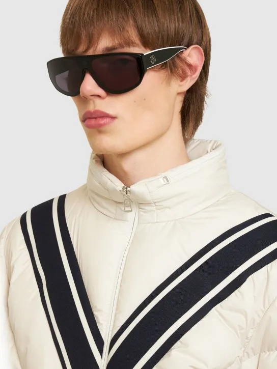 Moncler   Tronn Shield acetate mask sunglasses 