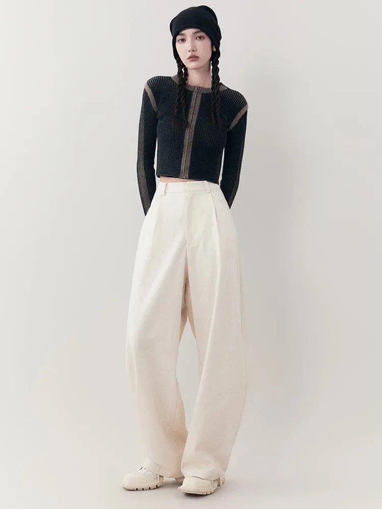 Natural Simple Loose Relax Wide-Pants