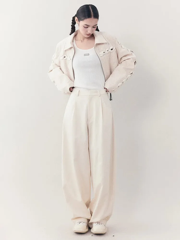 Natural Simple Loose Relax Wide-Pants