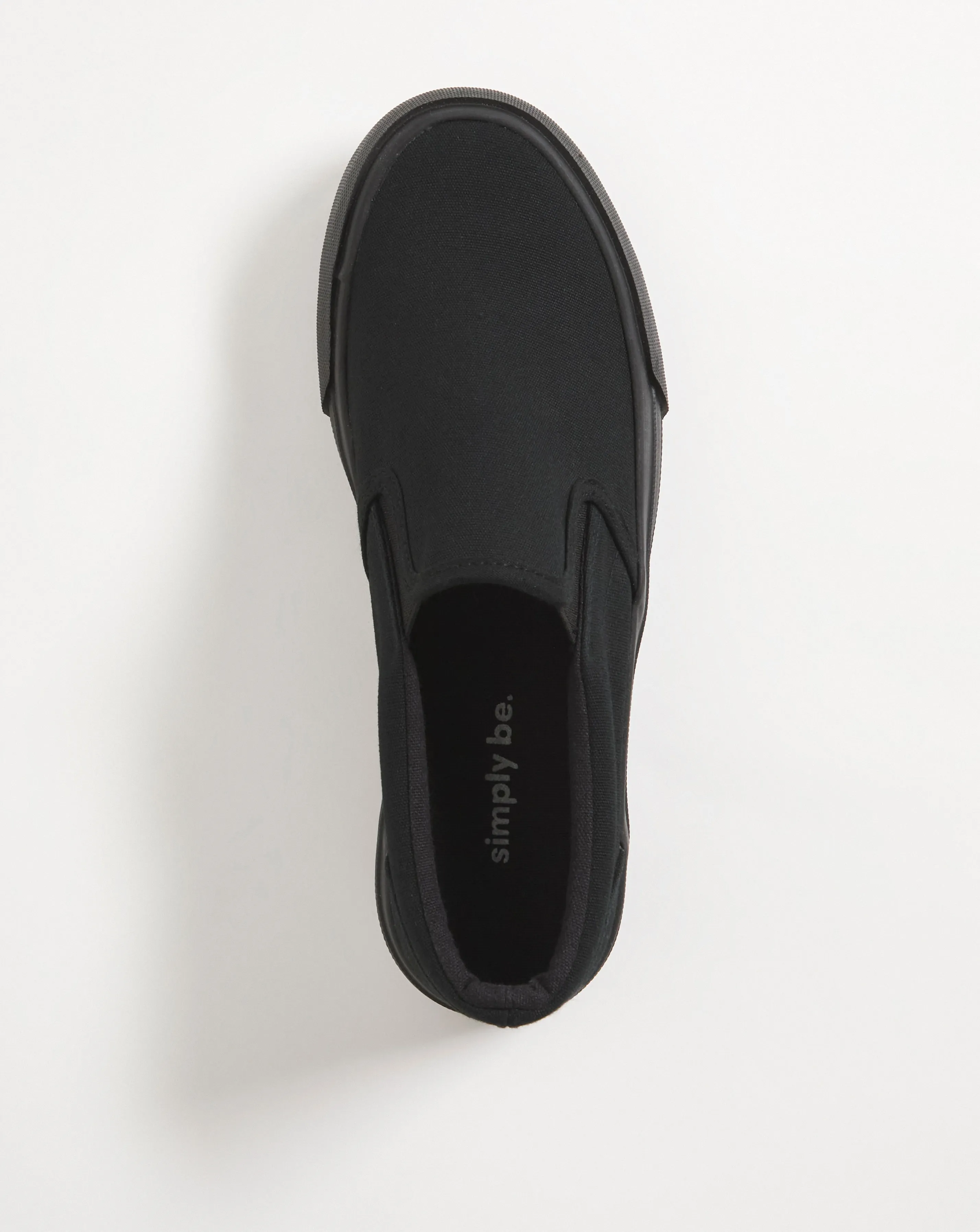 Nielson Slip On Chunky Sole Trainers Extra Wide EEE Fit | Simply Be