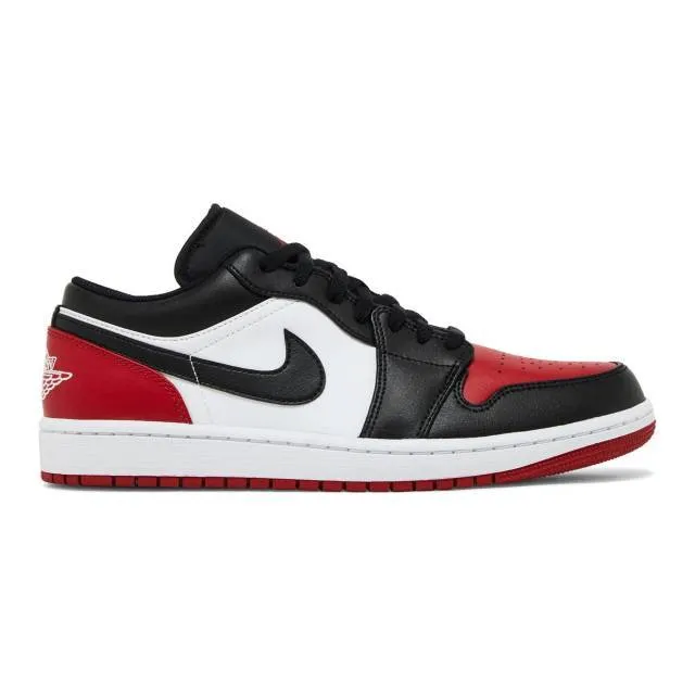 Nike Air Jordan 1 Low (Bred Toe 2.0/ White/ Varsity Red/...