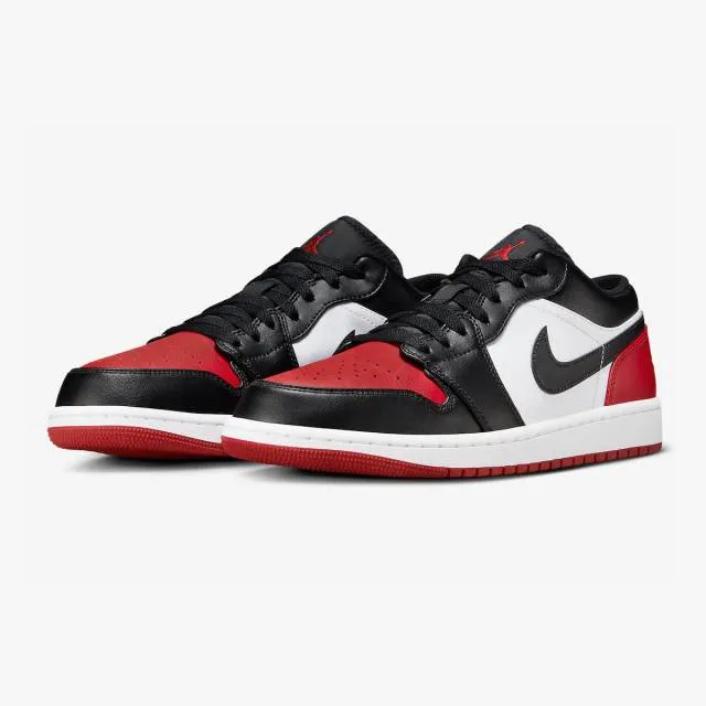 Nike Air Jordan 1 Low (Bred Toe 2.0/ White/ Varsity Red/...