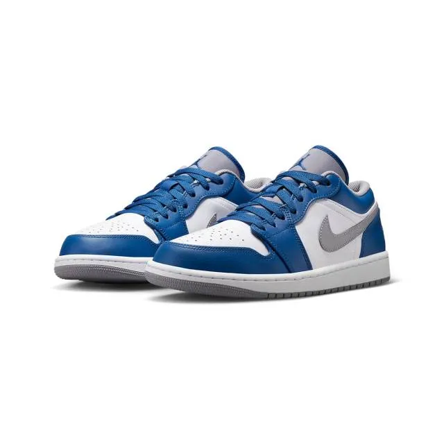 Nike Air Jordan 1 Low (True Blue Cement/ Cement Grey/ Wh...