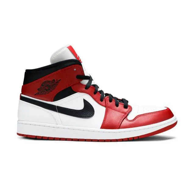 Nike Air Jordan 1 Mid (Chicago/ White/ Gym Red/ Black) M...