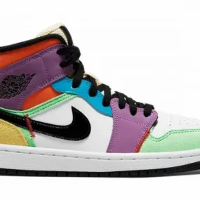 Nike Air Jordan 1 Mid SE Multi Color CW1140-100