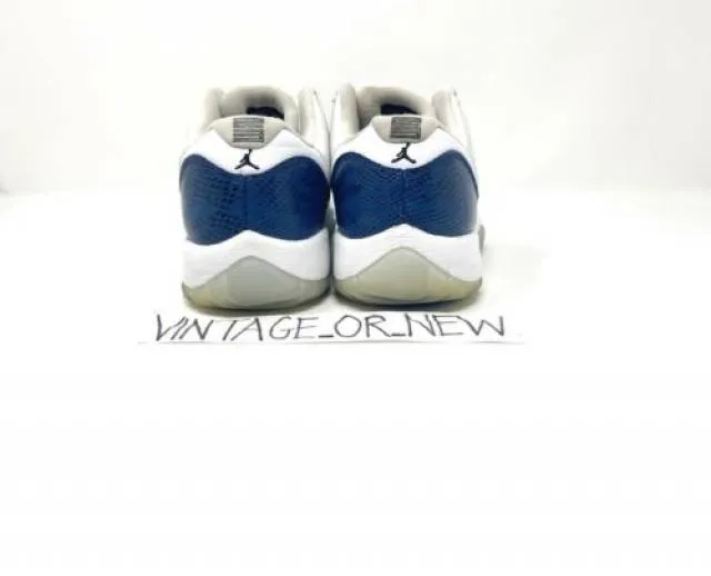 Nike Air Jordan XI 11 Low Navy Snakeskin Retro 2019 BG G...