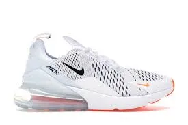 Nike Air Max 270 White Black Total Orange