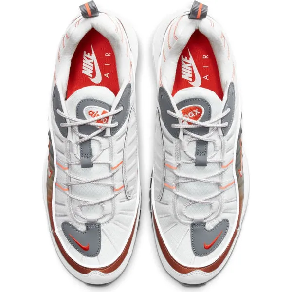 NIKE AIR MAX 98 SE VAST GREY/SUMMIT WHITE-TEAM ORANGE