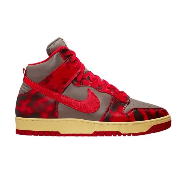 Nike dunk high 1985 sp (red acid wash/ university red/ chile red/