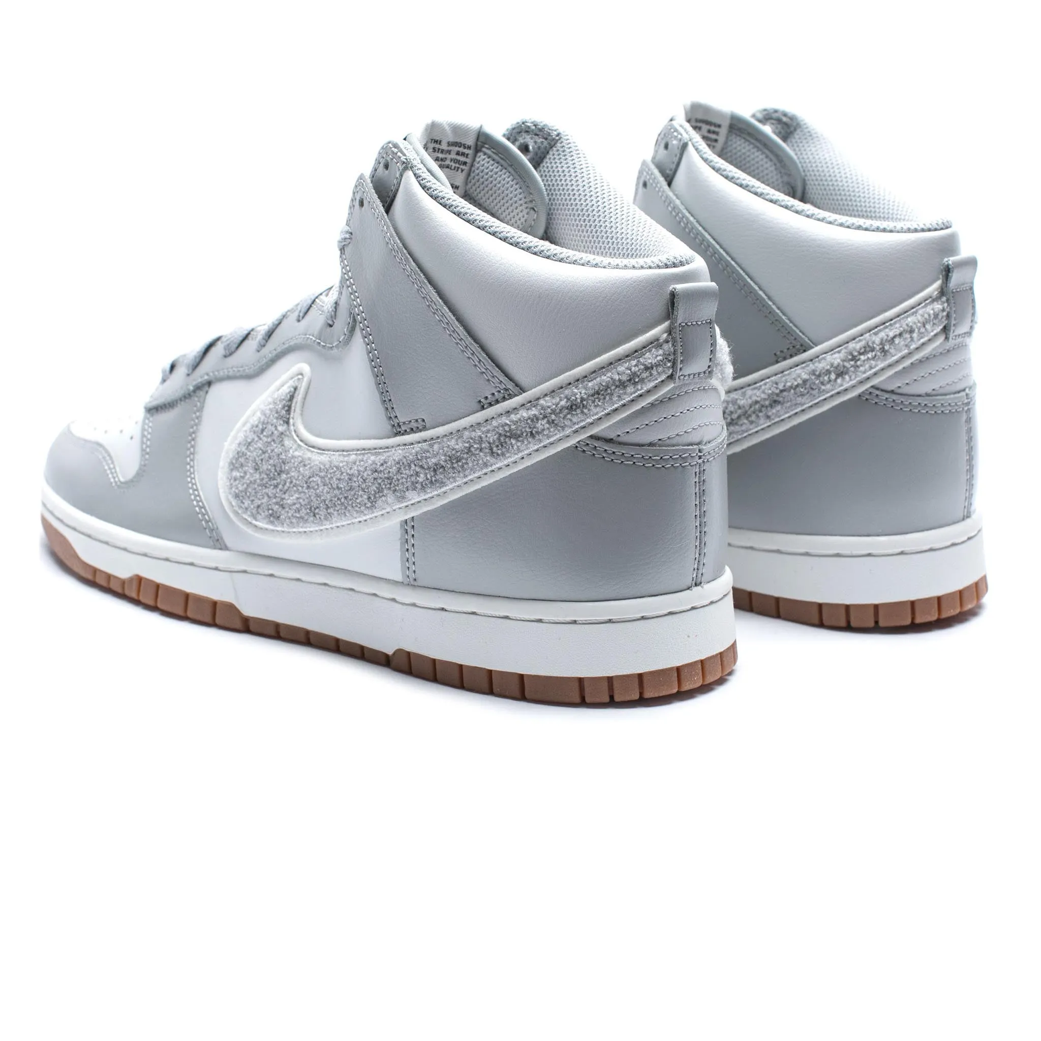 Nike Dunk High Retro 'Chenille Swoosh' Light Smoke Grey