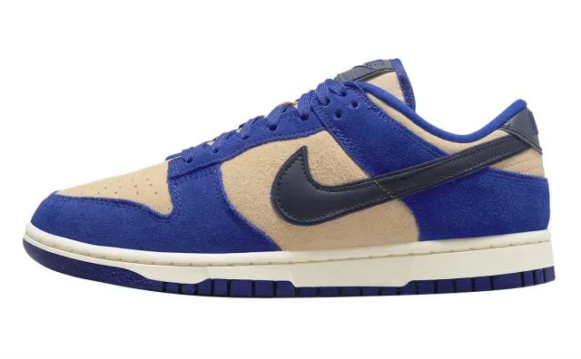 Nike dunk low blue suede