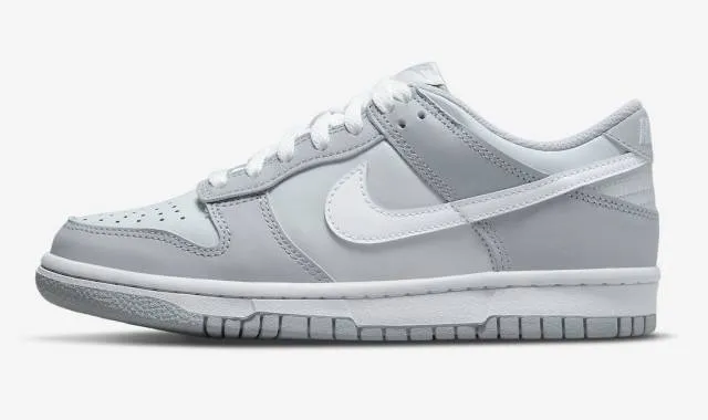 Nike dunk low dark grey (big kids gs) new 2022