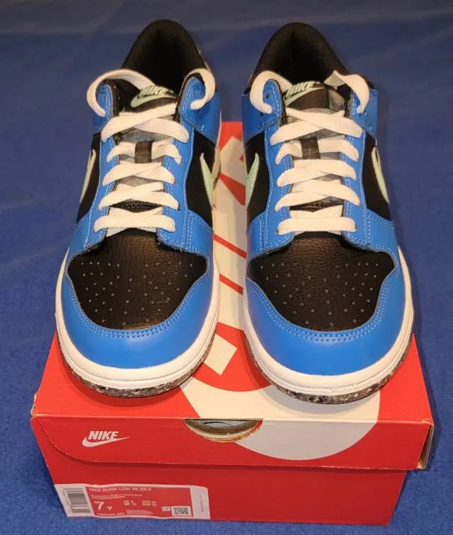 Nike dunk low gs - crater blue black