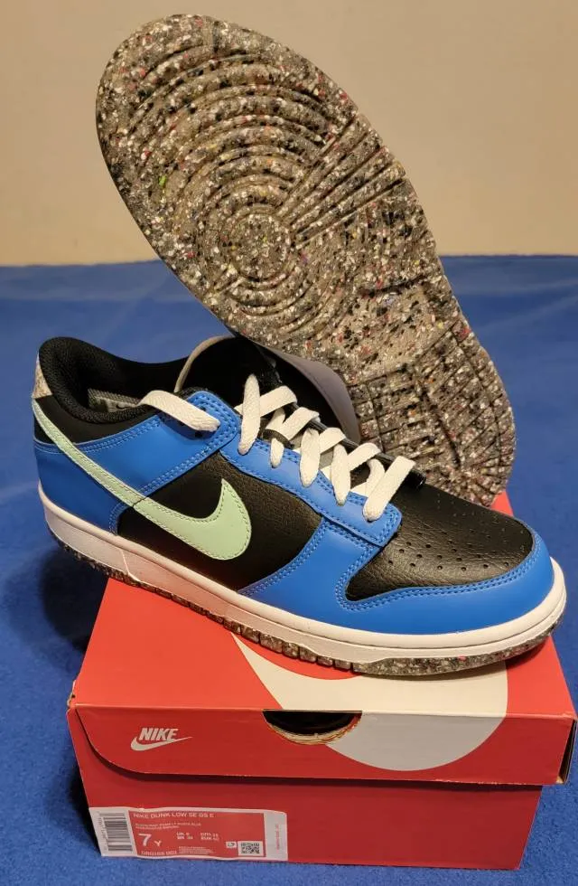 Nike dunk low gs - crater blue black