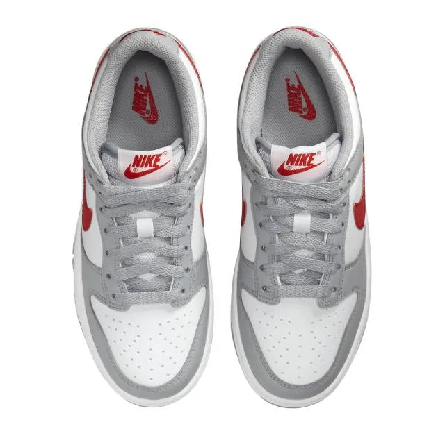 Nike dunk low gs white grey red