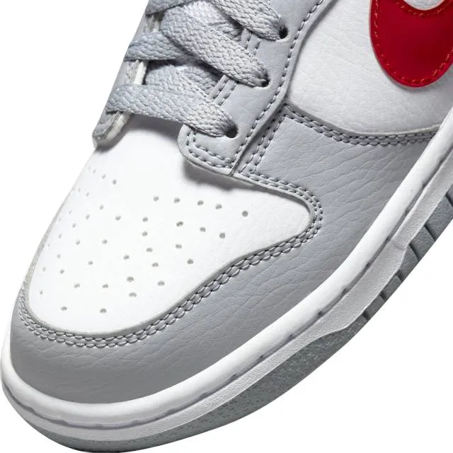 Nike dunk low gs white grey red