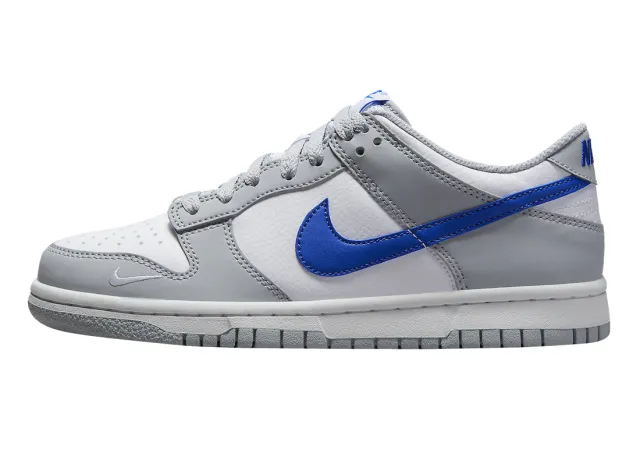 Nike dunk low gs white grey royal