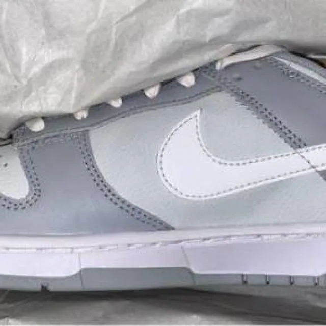 Nike dunk low retro pure platinum/white-wolf grey