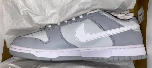 Nike dunk low retro pure platinum/white-wolf grey