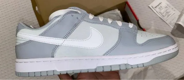 Nike dunk low retro pure platinum/white-wolf grey