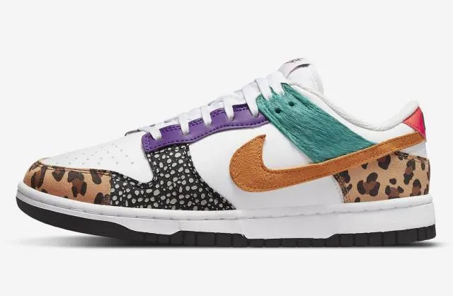 Nike dunk low se safari mix animal print 2022