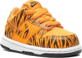 Nike Kids Dunk Low Tiger Stripes sneakers Orange